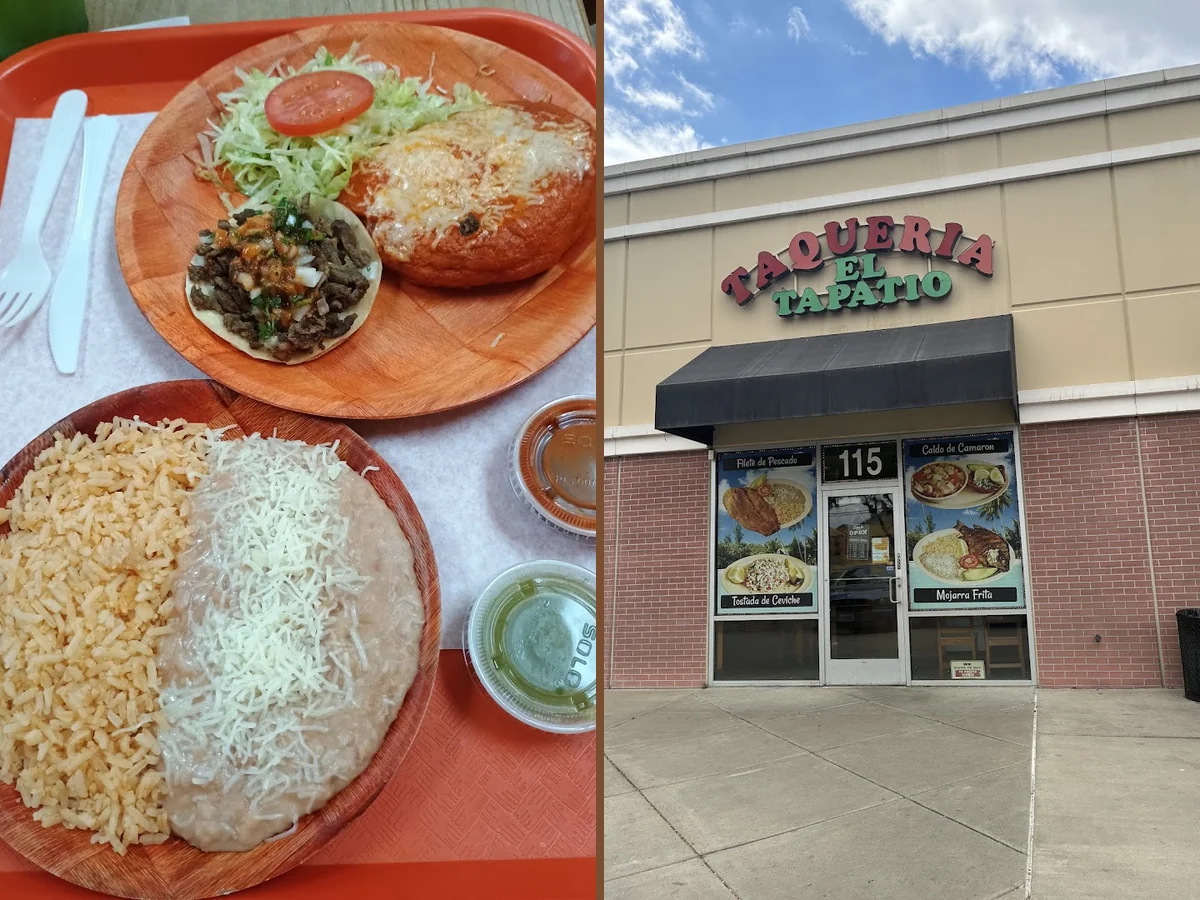 Counter service inside a Mexican restaurant.